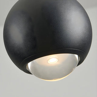 Modern Globe Metal Bedroom Black Pedant Light Zawala Image - 13