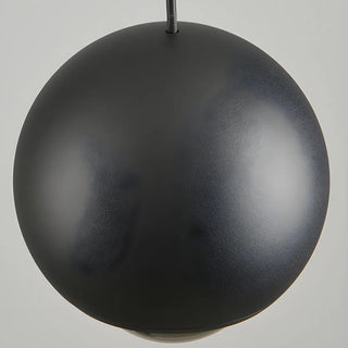 Modern Globe Metal Bedroom Black Pedant Light Zawala Image - 15