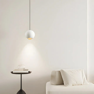 Modern Globe Metal Bedroom Black Pedant Light Zawala Image - 2
