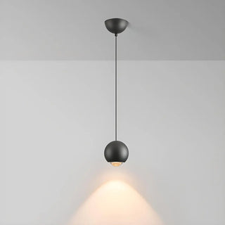 Modern Globe Metal Bedroom Black Pedant Light Zawala Image - 7