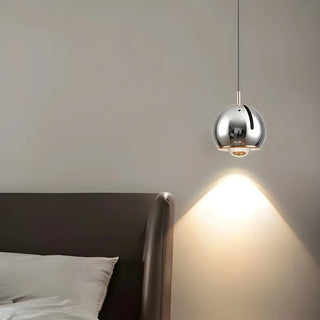 ZOWALA - Modern Bedroom Blue Red Metal Globe LED Pendant Light Image - 10
