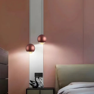 ZOWALA - Modern Bedroom Blue Red Metal Globe LED Pendant Light Image - 11
