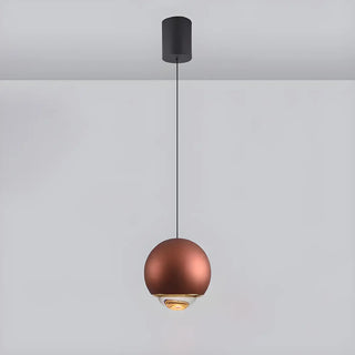 ZOWALA - Modern Bedroom Blue Red Metal Globe LED Pendant Light Image - 15