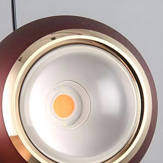 ZOWALA - Modern Bedroom Blue Red Metal Globe LED Pendant Light Image - 20