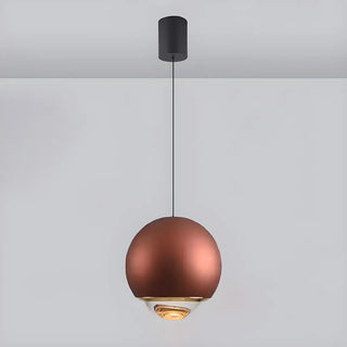 ZOWALA - Modern Bedroom Blue Red Metal Globe LED Pendant Light Image - 23