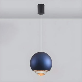 ZOWALA - Modern Bedroom Blue Red Metal Globe LED Pendant Light Image - 24
