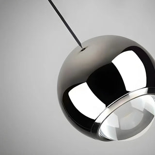 ZOWALA - Modern Bedroom Blue Red Metal Globe LED Pendant Light Image - 26
