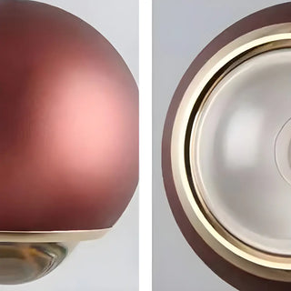 ZOWALA - Modern Bedroom Blue Red Metal Globe LED Pendant Light Image - 27