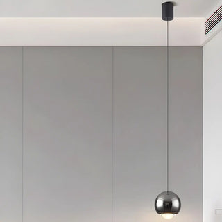 ZOWALA - Modern Bedroom Blue Red Metal Globe LED Pendant Light Image - 28