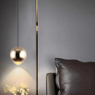 ZOWALA - Modern Bedroom Blue Red Metal Globe LED Pendant Light Image - 5