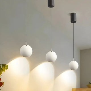 ZOWALA - Modern Bedroom Blue Red Metal Globe LED Pendant Light Image - 7