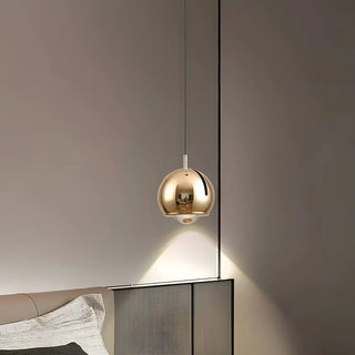 ZOWALA - Modern Bedroom Blue Red Metal Globe LED Pendant Light Image - 9