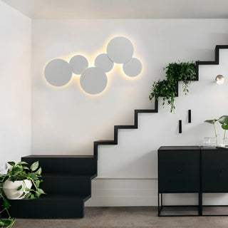 Modern Colorful Circle Metal Bedroom Wall Sconce Zawala Image - 2