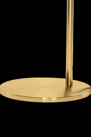 Golden Minimalist Globe Glass Curved Metal Table Lamp Zawala Image - 12