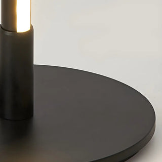 White Simple Metal Linear Candle Cordless Table Lamp Zawala Image - 10