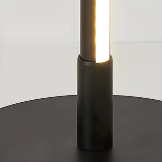White Simple Metal Linear Candle Cordless Table Lamp Zawala Image - 12