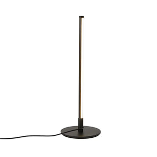White Simple Metal Linear Candle Cordless Table Lamp Zawala Image - 13
