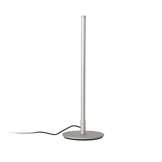 White Simple Metal Linear Candle Cordless Table Lamp Zawala Image - 14