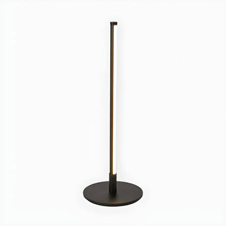 White Simple Metal Linear Candle Cordless Table Lamp Zawala Image - 17