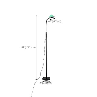 ZOWALA - Contemporary LED Metal Adjustable Floor Lamp #size