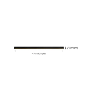 Balcony Simplicity Black Linear LED Flush Mount Light Zawala Image - 12