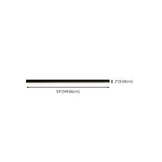 Balcony Simplicity Black Linear LED Flush Mount Light Zawala Image - 13