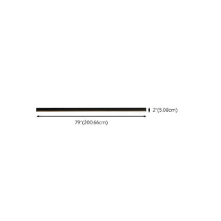 Balcony Simplicity Black Linear LED Flush Mount Light Zawala Image - 14