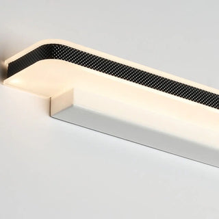 Trendy White Rectangular LED Bathroom Vanity Light Zawala Image - 13