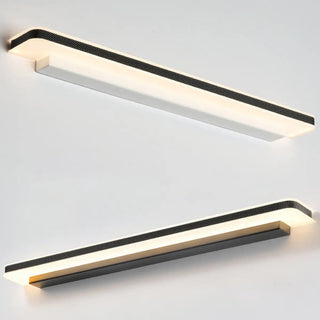 Trendy White Rectangular LED Bathroom Vanity Light Zawala Image - 9