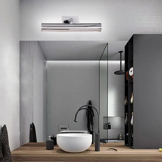ZOWALA - Sliver Cylinder LED Bathroom Vanity Mirror Light Image - 2