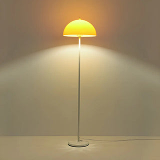 Simplicity White Dome Metal Living Room Floor Lamp Zawala Image - 13