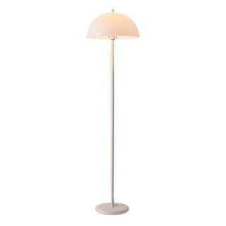 Simplicity White Dome Metal Living Room Floor Lamp Zawala Image - 14