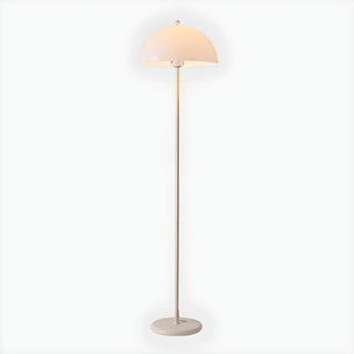 Simplicity White Dome Metal Living Room Floor Lamp Zawala Image - 15