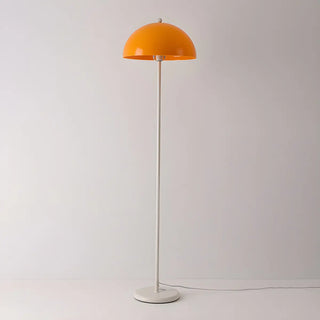 Simplicity White Dome Metal Living Room Floor Lamp Zawala Image - 4