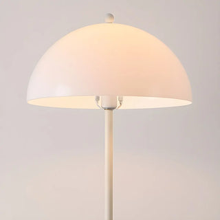 Simplicity White Dome Metal Living Room Floor Lamp Zawala Image - 6