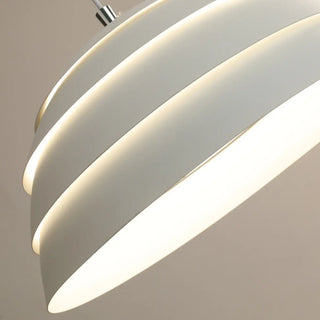 ZOWALA - Minimalist Dome Iron Dining Room White Mini Pendant Light Image - 10