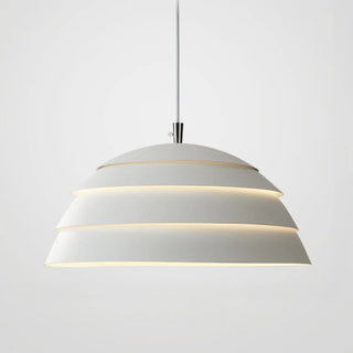 ZOWALA - Minimalist Dome Iron Dining Room White Mini Pendant Light Image - 7