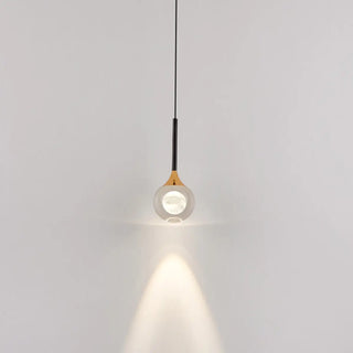 Modern Black Sleek Clear Crystal Globe Pendant Light Zawala Image - 11
