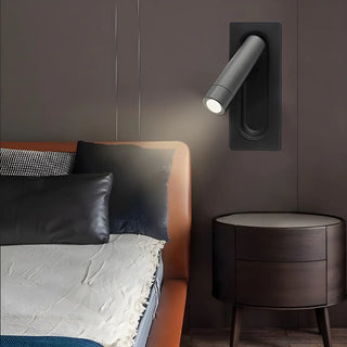 Sleek Aluminum LED Bedroom Reading LED Wall Sconce Zawala Image - 2