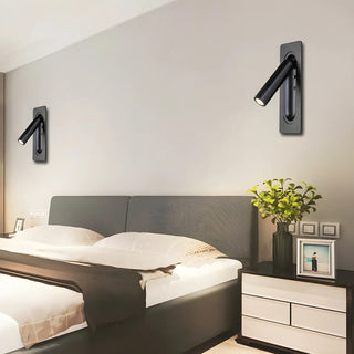 Sleek Aluminum LED Bedroom Reading LED Wall Sconce Zawala Image - 3