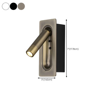 Sleek Aluminum LED Bedroom Reading LED Wall Sconce Zawala #size