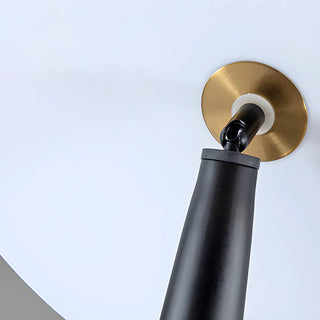 Sleek Black Modern Mushroom Metal LED Floor Lamp Zawala Image - 11