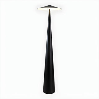 Sleek Black Modern Mushroom Metal LED Floor Lamp Zawala Image - 15