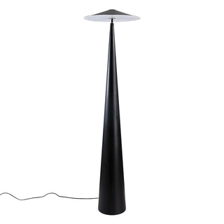 Sleek Black Modern Mushroom Metal LED Floor Lamp Zawala Image - 16