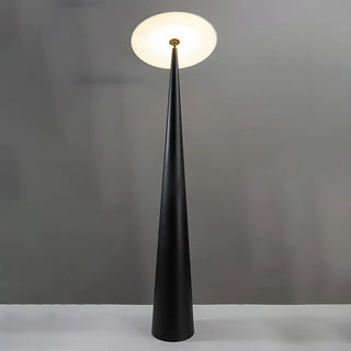 Sleek Black Modern Mushroom Metal LED Floor Lamp Zawala Image - 7