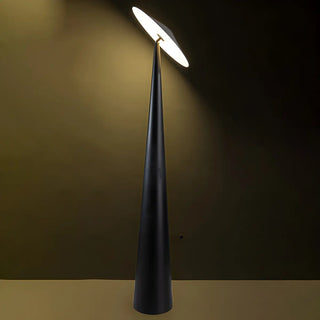 Sleek Black Modern Mushroom Metal LED Floor Lamp Zawala Image - 9