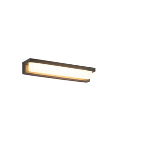 Sleek Black Rectangular Outdoor LED Wall Light Zawala Image - 10