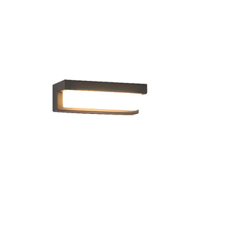 Sleek Black Rectangular Outdoor LED Wall Light Zawala Image - 11