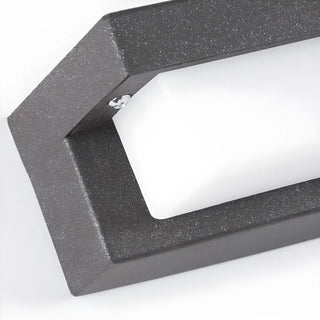 Sleek Black Rectangular Outdoor LED Wall Light Zawala Image - 12