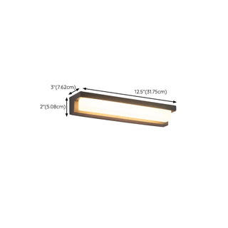 Sleek Black Rectangular Outdoor LED Wall Light Zawala Image - 15